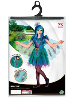 2-częściowy kostium "Peacock" w kolorze turkusowo-niebieskim