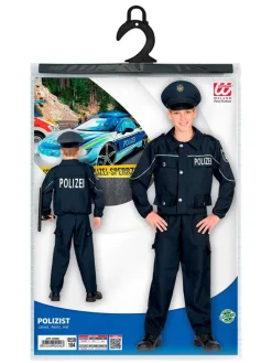 3-częściowy kostium "Police officer" w kolorze granatowym
