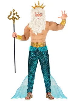 5-częściowy kostium "Poseidon" w kolorze beżowo-turkusowym