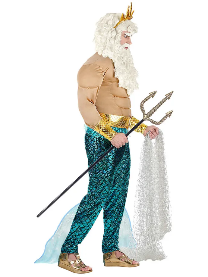 5-częściowy kostium "Poseidon" w kolorze beżowo-turkusowym