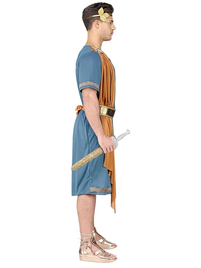 3-częściowy kostium "Roman emperor" w kolorze jasnobrązowo-niebieskim