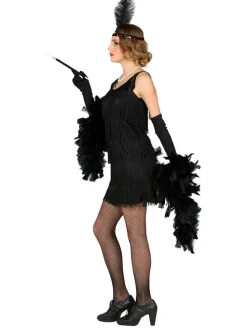 2-częściowy kostium "20s Flapper" w kolorze czarnym