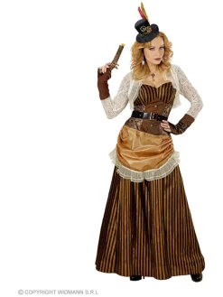 3-częściowy kostium "Steampunk" w kolorze jasnobrązowo-kremowym
