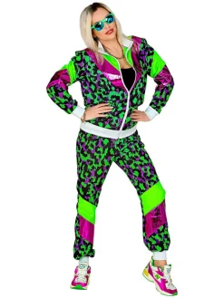 2-częściowy kostium "80's tracksuit" w kolorze zielonym