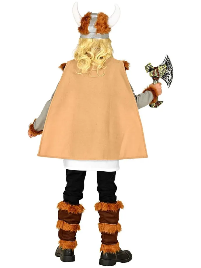 6-częściowy kostium "Viking" w kolorze brązowym