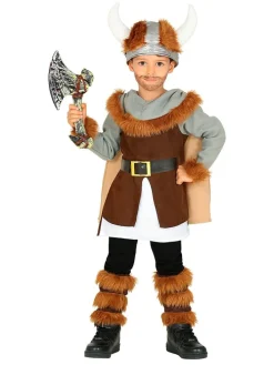 6-częściowy kostium "Viking" w kolorze brązowym
