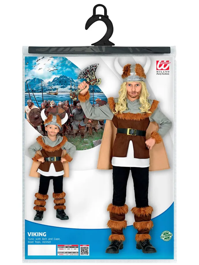6-częściowy kostium "Viking" w kolorze brązowym