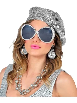 3-częściowy zestaw "Disco Babe" w kolorze srebrnym