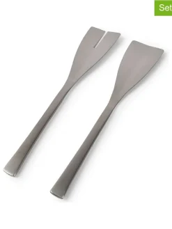 2-częściowy zestaw "Equip" w kolorze srebrnym - dł. 28,5 cm