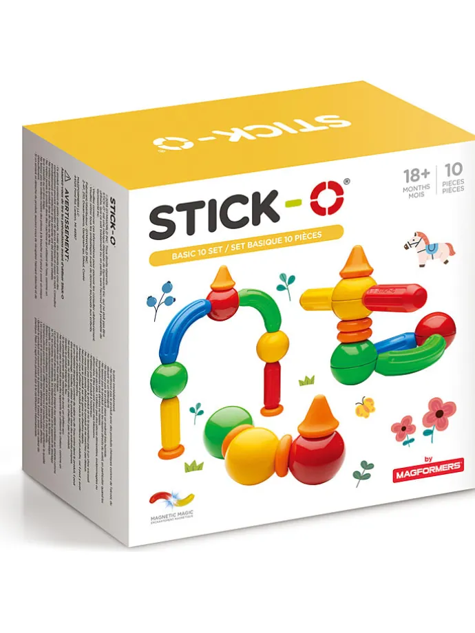 10-częściowy zestaw magnetyczny "STICK-O Basic" - 18 m+
