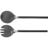 2-częściowy zestaw "Nagy" w kolorze czarnym - dł. 29 cm
