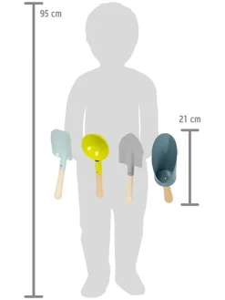 4-częściowy zestaw łopatek - 3+