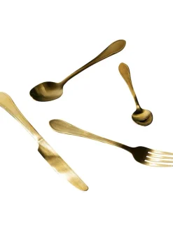 16-częściowy zestaw sztućców "Cucina" w kolorze złotym