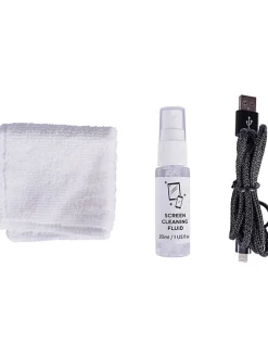 4-częściowy zestaw turystyczny "Survival Tech Kit" w kolorze niebiesko-białym