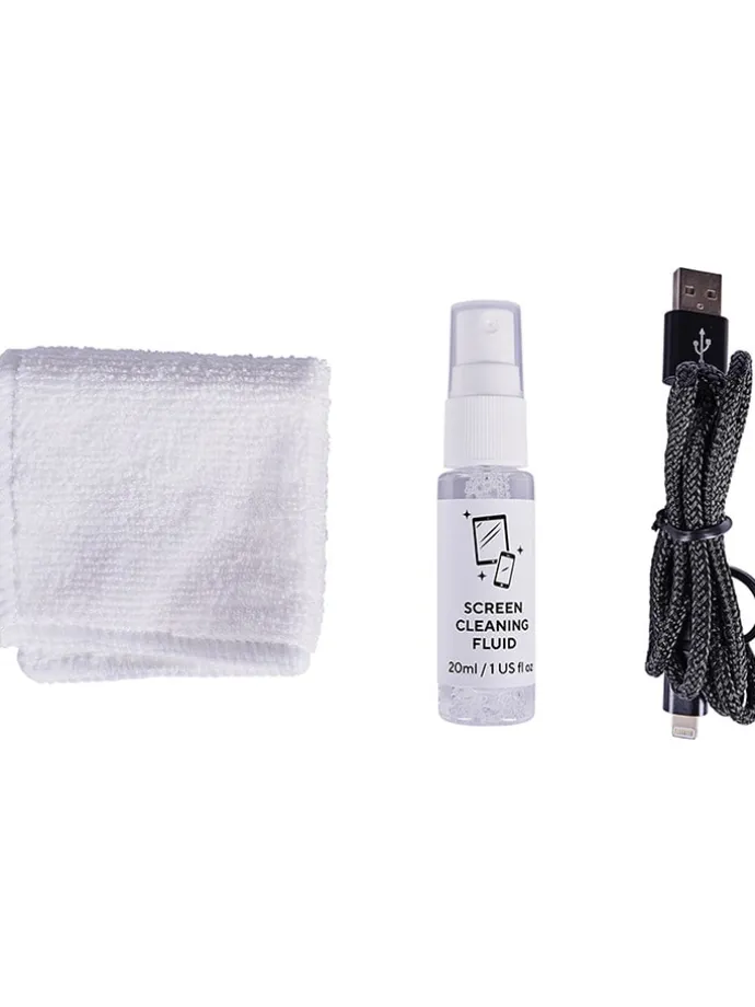 4-częściowy zestaw turystyczny "Survival Tech Kit" w kolorze niebiesko-białym