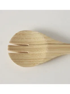 2-częściowy zestaw w kolorze beżowo-białym do sałatek - dł. 29 cm