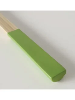 2-częściowy zestaw w kolorze beżowo-zielonym do sałatek - dł. 29 cm