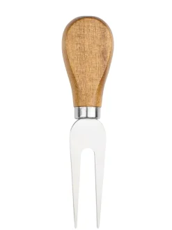 4-częściowy zestaw w kolorze brązowym do sera - 32 x 17,5 x 1,5 cm