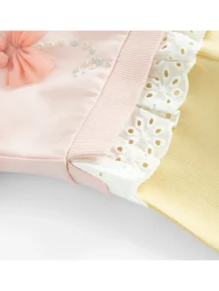 2-częściowy zestaw w kolorze jasnoróżowo-żółtym