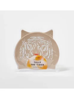 Czepek pływacki "Tully the Tiger" w kolorze jasnobrązowym - 22 x 21 cm