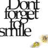 Dekoracja ścienna LED "Dont Forget To Smile" - 70 x 67 cm