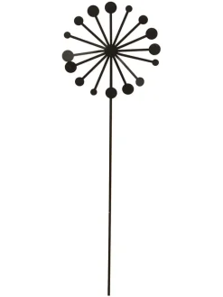 Dekoracja ogrodowa "Blossom" w kolorze czarnym - 57,5 x 15 cm