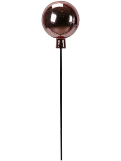 Dekoracja ogrodowa "Sphere" w kolorze jasnoróżowym - wys. 19 x Ø 15 cm