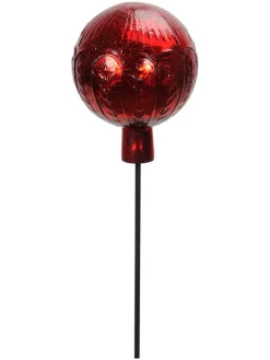 Dekoracja ogrodowa "Sphere" w kolorze czerwonym - wys. 21 x Ø 15 cm