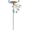 Dekoracja ogrodowa w kolorze jasnobrązowo-błękitnym - wys. 116 cm