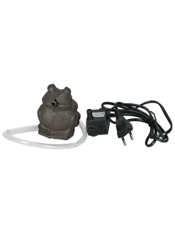 Dekoracja wodna "Frog" w kolorze brązowym - 7 x 9 x 6,5 cm