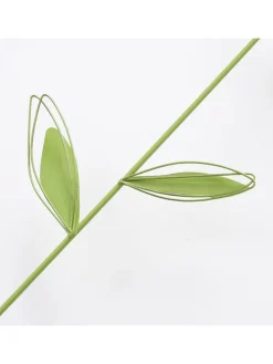 Dekoracje ogrodowe (2 szt.) "Darina" w kolorze biało-zielonym - wys. 100 cm