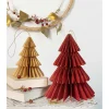 Dekoracje (2 szt.) "Berry Xmas Trees" w kolorze beżowo-czerwonym