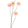 Dekoracyjna gałązka "Zinnia" w kolorze pomarańczowym - wys. 106 cm