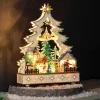 Dekoracyjna lampa LED "Christmas Village" ze wzorem - 25 x 32 cm