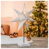 Dekoracyjna lampa LED "Shining Paper Star" w kolorze ciepłej bieli - 35 x 35 cm
