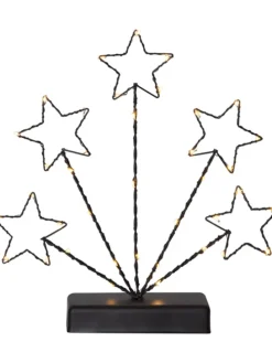 Dekoracyjna lampa LED "Stary" w kolorze czarnym - 29 x 27,5 cm