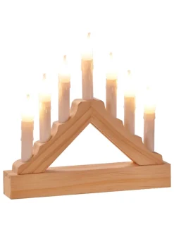 Dekoracyjna lampa LED w kolorze brązowym - 21 x 18 x 3,5 cm