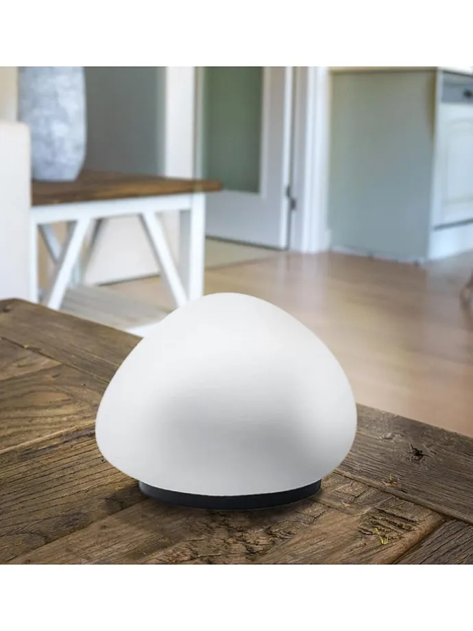 Dekoracyjna lampa solarna LED "Solenzara" w kolorze białym - wys. 6 x Ø 5 cm