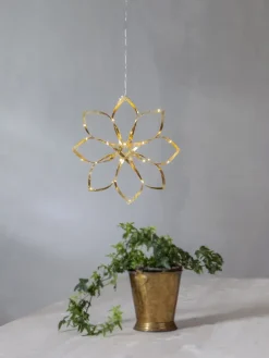 Dekoracyjna zawieszka LED "Amaze" w kolorze złotym - Ø 30 cm