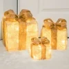 Dekoracyjne lampy LED (3 szt.) "Giftbox" w kolorze ciepłej bieli