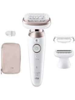 Depilator "Silk-épil 9-030 3D" w kolorze biało-jasnoróżowym