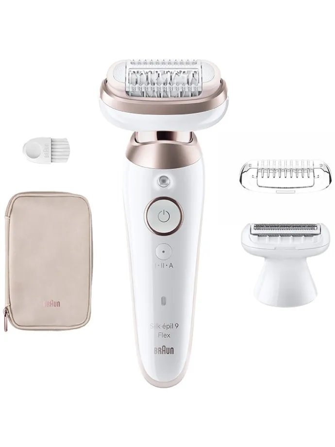 Depilator "Silk-épil 9-030 3D" w kolorze biało-jasnoróżowym