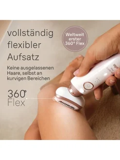 Depilator "Silk-épil 9-030 3D" w kolorze biało-jasnoróżowym