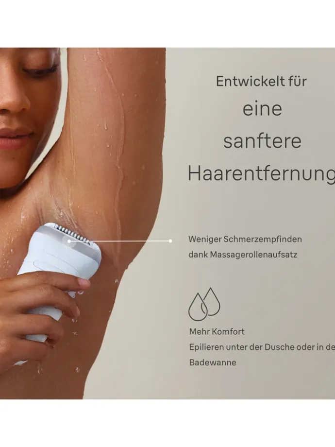 Depilator "Silk-épil 7-041" w kolorze srebrno-białym