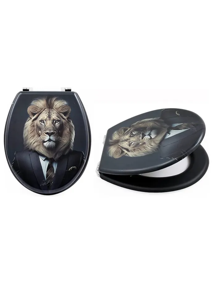 Deska WC "Lion" w kolorze czarnym