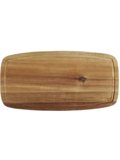 Deska w kolorze brązowym do krojenia - dł. 36 x 18 cm