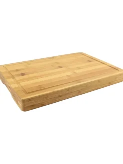 Deska w kolorze jasnobrązowym do krojenia - 39 x 28 cm