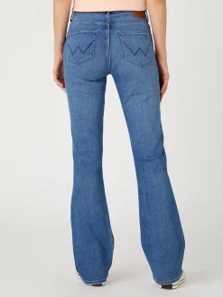Dżinsy - Bootcut - w kolorze niebieskim