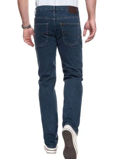Dżinsy "Brooklyn" - Regular fit - w kolorze granatowym