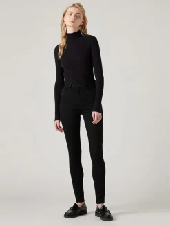 Dżinsy - Skinny fit - w kolorze czarnym
